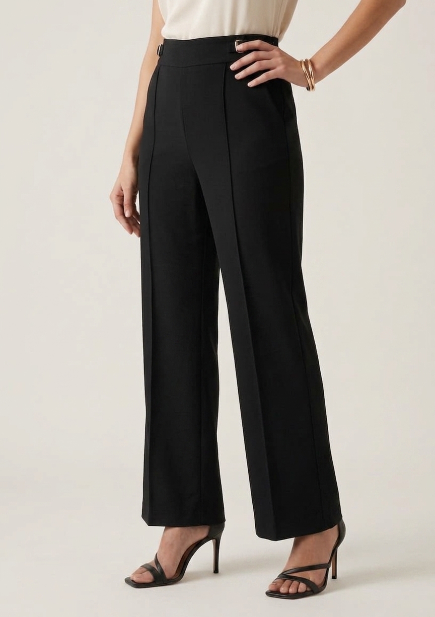 Black Wide-Leg Trouser - Image 2